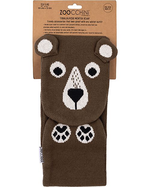 Zoocchini Winter Scarf - Bear Scarves