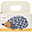 Diaper Caddy - Grey Hedgehog - Cotton canvas Diaper Caddy - Grey Hedgehog - Cotton canvas