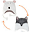 Reversable Fleece Winter Hat - Polar Bear/Arctic Fox - SPF 50+ Reversable Fleece Winter Hat - Polar Bear/Arctic Fox - SPF 50+