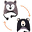 2-in-1 Reversible Winter Hat Anti-UV UPF 50+, Wolf/Bear - 100% pile 2-in-1 Reversible Winter Hat Anti-UV UPF 50+, Wolf/Bear - 100% pile