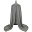 Canopy, Stone Grey - 100% cotton muslin Canopy, Stone Grey - 100% cotton muslin