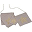 Fancy Garland with Glitter Stars, Dusty Pink - 2,5 metres
