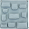 Wall pocket, Sweet Blue - 100% Cotton Wall pocket, Sweet Blue - 100% Cotton