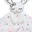 Doudou Comforter Lovie - Pink Bunny - 100% Cotton Muslin Doudou Comforter Lovie - Pink Bunny - 100% Cotton Muslin