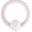 Rattle Ring - Pink/White - 100% Food Grade Silicone - Fast and Easy to Clean!