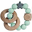 Rattle Teething Ring 2-in-1 - Stellar Mint - Natural Wood and Food Grade Silicone! Rattle Teething Ring 2-in-1 - Stellar Mint - Natural Wood and Food Grade Silicone!