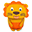 Kids Backpack 1-3 years, Lena Lion Mustard - Eco-friendly and Playful