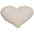Heart Cushion Medium, Natural