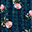 Baby Quilt 120 x 120 cm, Midnight Rose - 4 layers of 100% cotton muslin Baby Quilt 120 x 120 cm, Midnight Rose - 4 layers of 100% cotton muslin