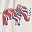 Bib with Elastic Neck Palio Collection, Red with Elephant- 100% Cotton (Perfect for Nursery)