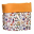 Toy Bag Palio Collection, Jungle with Ochre Inner, Made in Italy - 100% Cotton Toy Bag Palio Collection, Jungle with Ochre Inner, Made in Italy - 100% Cotton