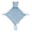 Blankie Soft Knit Hippo -17x17 cm- Blue