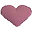 Heart Cushion Medium, Rosa Baobab Heart Cushion Medium, Rosa Baobab