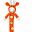 Giraffe Stick Rattle - Organic Cotton, Fair Trade