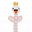 Swan Stick Rattle - Organic Cotton, Fair Trade Swan Stick Rattle - Organic Cotton, Fair Trade
