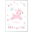 Poster, Deer - Pink/White