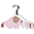 Set 10 Hangers, Velvet - Elephant Pink Set 10 Hangers, Velvet - Elephant Pink