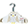 Set 10 Hangers, Velvet - Owl Ivory Set 10 Hangers, Velvet - Owl Ivory