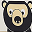 Hanging Wall Organizer, 4 Pockets - Bear Black