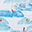 Swaddle Blanket 120 x 120 cm, Surf - 100% Cotton Muslin