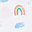 Swaddle Blanket 120 x 120 cm, Rainbow Sky - 100% cotton muslin Swaddle Blanket 120 x 120 cm, Rainbow Sky - 100% cotton muslin