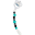 Universal Dummy Clip - Comet Baby Turquoise/Black - 100% Food Grade Silicone and Breakaway Clasp!
