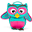 Kids backpack 1-3 years. Owl Olivia - Eco-friendly and playful!