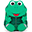 Kids Backpack 3-5 years, Fabian Frog - Perfect for Preschool and eco-friendly! Kids Backpack 3-5 years, Fabian Frog - Perfect for Preschool and eco-friendly!