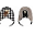 Reversible Winter Hat Anti-UV UPF 50+, Moose & Bear - 100% pile Reversible Winter Hat Anti-UV UPF 50+, Moose & Bear - 100% pile