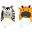 Reversible Winter Hat Anti-UV UPF 50+, Giraffe & Zebra - 100% pile