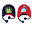 Reversible Fleece Winter Hat - Dinosaurs - SPF 50+ Reversible Fleece Winter Hat - Dinosaurs - SPF 50+