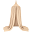 Canopy, Pale Peach - 100% cotton muslin Canopy, Pale Peach - 100% cotton muslin