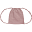 Waterproof Drawstring Bag "Nomad Gymsack", Dusty Pink - Organic cotton Waterproof Drawstring Bag "Nomad Gymsack", Dusty Pink - Organic cotton