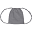 Waterproof Drawstring Bag "Nomad Gymsack", Stone Grey - Organic cotton