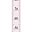 Kids Grow Chart Removable Sticker, Pink - From 20 up to 150 cm
