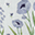 Deluxe Swaddle Blanket 120 x 120 cm, Blue Windflower - 100% bamboo muslin Deluxe Swaddle Blanket 120 x 120 cm, Blue Windflower - 100% bamboo muslin