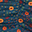 Water-Resistant Outdoor Blanket XL 152 x 213 cm, Midnight Poppy - Easy Velcro closing and shoulder strap!