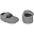 Sissi Baby Slippers, Silver Grey - 100% organic cotton