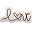 Canvas Cushion Love Letter - 20 x 10 x 39 cm