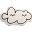 Canvas Cushion Cloud - 28 x 10 x 41 cm Canvas Cushion Cloud - 28 x 10 x 41 cm