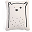 Canvas Cushion Bear - 28 x 10 x 35 cm Canvas Cushion Bear - 28 x 10 x 35 cm