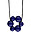 Rio Teething Necklace - Navy Blue - 100% Food Grade Silicone and Breakaway Clasp!