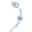 Universal Dummy Clip - Petal Baby Blue - 100% Food Grade Silicone and Breakaway Clasp! Universal Dummy Clip - Petal Baby Blue - 100% Food Grade Silicone and Breakaway Clasp!