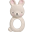 Teething Ring, White Bunny - 100% Natural Rubber