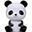 LED Night Light, Panda - Black LED Night Light, Panda - Black