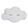 Cloud Cushion, White - 45x30x15 cm
