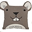 Mouse Cushion, 40x40 cm - 100% cotton
