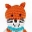 Wooden Teether Rattle - Fox - Fair Trade Wooden Teether Rattle - Fox - Fair Trade
