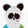 Wooden Teether Rattle - Panda - Fair Trade