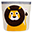 Storage Bin - Yellow Lion - 100% Cotton